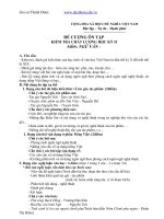 Đề cương ôn thi học kì 1 lớp 11