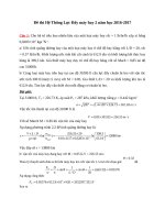 Đề thi hệ thống lực đẩy máy bay 2 năm học 2016 2017 