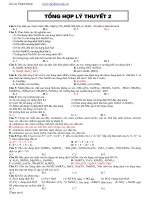 Tổng hợp hoá 12 phần hữu cơ ôn thi thpt quốc gia môn Hoá