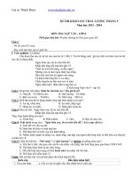 Đề thi học kì 2 ngữ văn 8