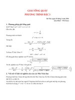 Giải tổng quát phương trình bậc 3