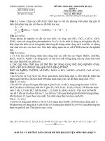 Đề và đáp án HSG Hoá 9  Thanh Chương 20122013