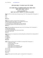 Bộ câu hỏi ôn tập ôn thi đại học môn Hoá