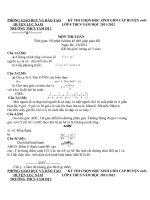 ĐỀ thi hsg cẤp quẬn huyỆn cÓ ĐÁp Án chi tiẾt 
