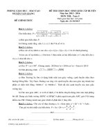 Đề thi học sinh giỏi môn toán 9 năm học 2015   2016 huyện văn giang