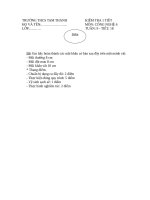 Kiem tra thuc hanh cn6 tuan 9  CÔNG NGHỆ 6