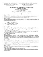 Đề và đáp án thi HSG Lớp 9 môn Hoá Trảng Bằng 2014-2015