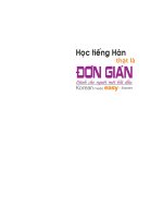 Sách tiếng hàn thật là đơn giản