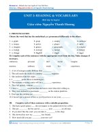 unit 2 reading and vocabulary BTTL