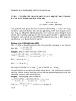 Bai toan tim cuc tri 2009 trong de DH 