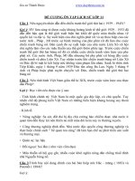 Đề cương học lại lịch sử lớp 12 dành cho hs mất gốc