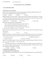 các dạng bài tập về acbonhidrat ôn thi thpt quốc gia môn Hoá