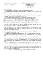 ĐỀ THI CHỌN HSG CẤP HUYỆN NAM TRỰC 20152016 MÔN ĐỊA LÍ 9