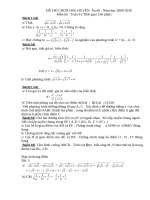 Đề thi HSG Toán 9 cấp trường có giải chi tiết