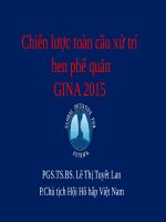 Chiến lược toàn cầu xử trí hen phế quản GINA 2015