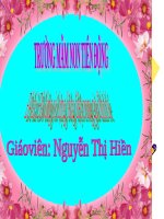 Bài giảng lớp chồi chủ đề Đồ dùng trong gia đình bé