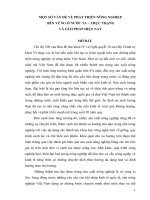 TIỂU LUẬN CHUYÊN đề   một số vấn đề về PHÁT TRIỂN NÔNG NGHIỆP bền VỮNG ở nước TA, THỰC TRẠNG và GIẢI PHÁP