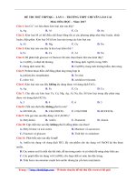 de thi thu thptqg mon hoa lan 1 truong thpt chuyen lao cai file word co loi giai 