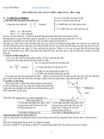 Đề cương ôn tập học kì 2 môn vật lí 9 năm học 20162017