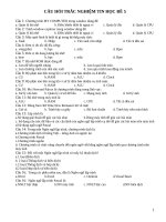 Đề thi số 5 môn tin học văn phòng của công chức thuế , hải quan, kho bạc...