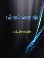 BÀI GIẢNG XUẤT HUYẾT TIÊU HÓA TRÊN