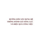 hướng dẫn đánh giá năng lực và hiệu quả công việc
