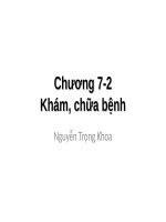 BÀI GIẢNG Khám, chữa bệnh