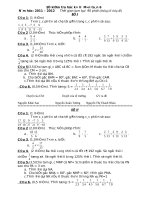 đề kiểm tra học kì 2 môn toán lớp 6 