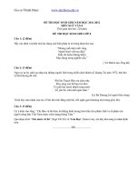 Đề thi HSG văn 8 cấp huyện