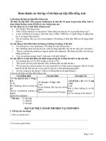 bai tap thi hien tai tiep dien tieng anh