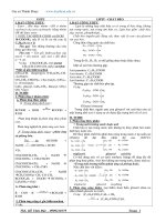 Lý thuyết và bài tập trắc nghiệm chương Este ôn thi thpt quốc gia môn Hoá