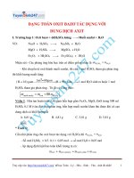 Dang toan oxit bazo tac dung voi dung dich axit - hoá 9