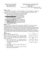 ĐỀ THI CHỌN HSG CẤP HUYỆN NAM TRỰC 20152016 MÔN LÝ 9