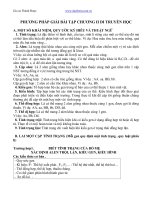 Phương pháp giải bài tập di truyền học sinh học 12