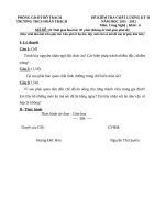 Đề kiểm tra học kì 2 môn công nghệ 6 