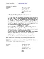 Đề thi học kì 2 môn ngữ văn lớp 8