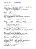 Trắc nghiệm sinh học 10