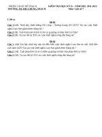 Đề kiểm tra học kì 2 lịch sử 7 