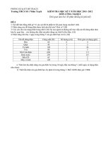 Đề kiểm tra học kì 2 công nghệ 8 