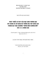 Phát triển tư duy của học sinh thông qua xây dựng và sử dụng hệ thống bài tập sáng tạo trong dạy học chương “Dòng điện không đổi” Vật lí 11 nâng cao
