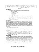 Đề và đáp án thi HSG Lớp 9 môn Hoá 2016-2017 có đáp án