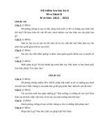 Đề kiểm tra học kì 2 môn giáo dục công dân lớp 8 