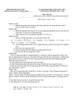 Đề và đáp án thi HSG Lớp 9 môn Hoá hay co dap an