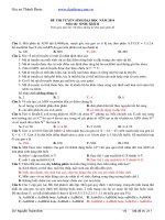 Đề thi thử ôn thi thpt qg năm 2018 môn sinh trung tâm Thành Đạt