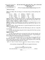 Đề và đáp án HSG Hoá 9 tỉnh Thanh Sơn 20122013