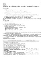 Đề văn nghị luận và việc lập ý cho bài văn nghị luận 