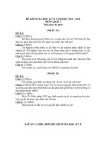 Đề kiểm tra học kì 2 môn giáo dục công dân 7 