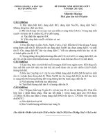 Đề thi HSG Hoá học 9 Đông SƠn 20112012