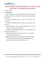 Phuong phap viet Cong thuc cau tao cac hop chat huu co - Hoá 9