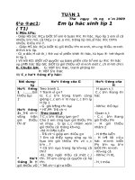 Giáo án môn đạo đức lớp 1 